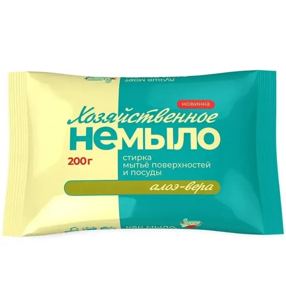 Универсальное моющ. ср-во Хозяйственное НЕМЫЛО Золушка, 200 г, Алоэ-вера