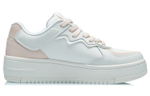 Li Ning Rising Phoenix Synthetic Leather Abrasion Resistant Low top Skateboard Shoes Women"s Cloud Pink