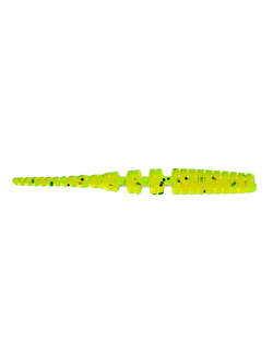 Приманка ZUB-CRAZY LEECH 30мм(1,2")-20шт, (цвет 310) желтый с блестками