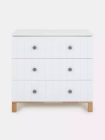 Комод RANT "BAMBOO" 84см 3 ящ. (арт.112) Cloud White Коллекция White
