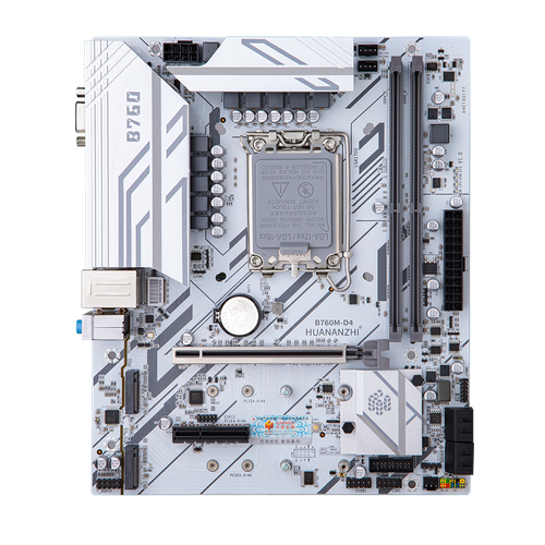 Материнская плата HUANANZHI B760M-D4-B, Socket1700, mATX, Retail, 2xDDR4, PCIe5.0, 2xM.2, GLAN, 4xUSB2, 6xUSB3, VGA, HDMI, DP (HNZ-B760M-D4-B)