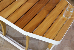 Комплект Storm Seating Set. Диван + 2 Кресла + Стол. Алюминий, ироко. Поставка 45 дней.