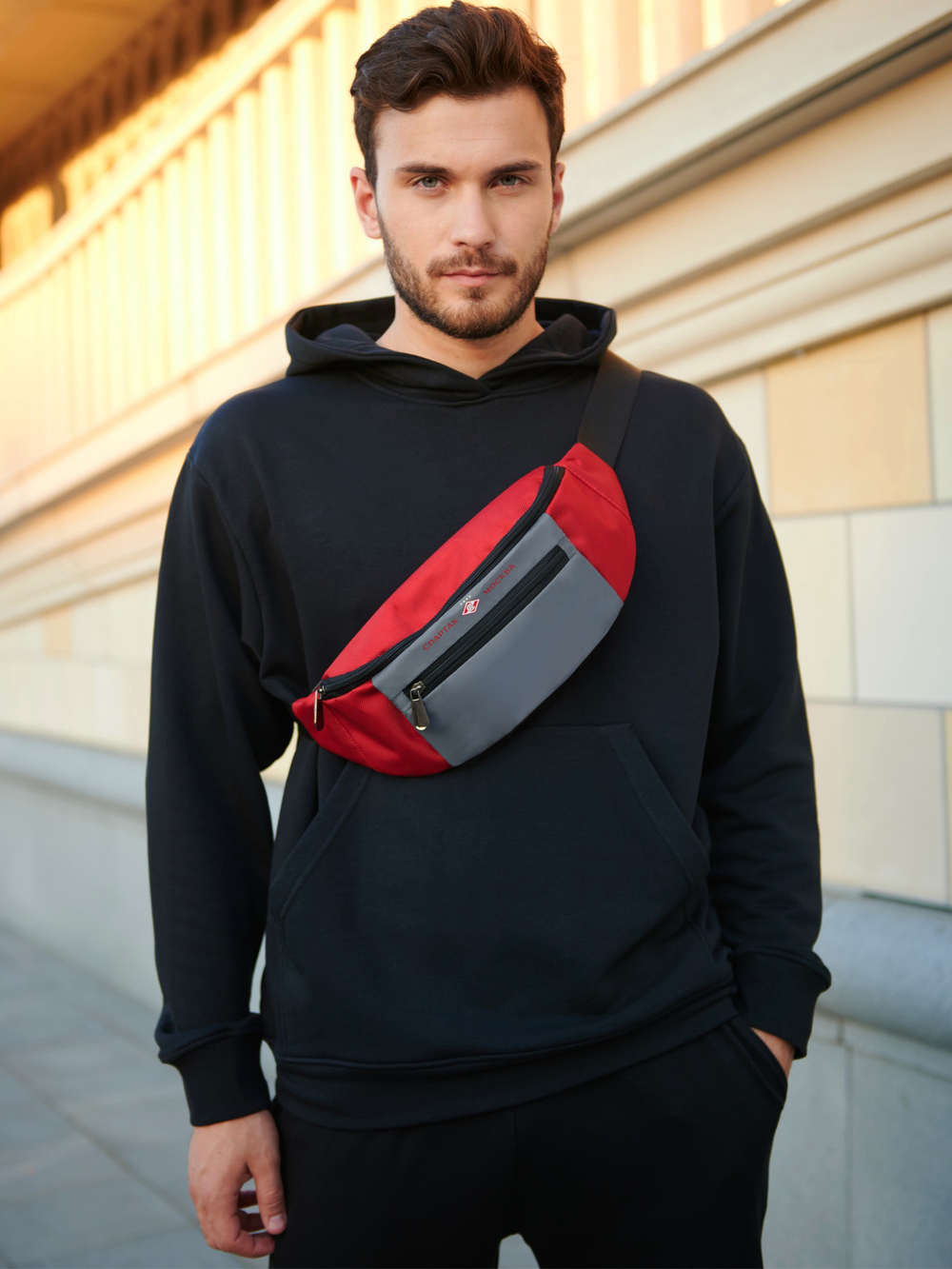 Сумка поясная Cyber Slingbag FCSM красная БЕЗ LED экрана