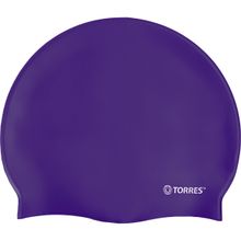 Шапочка для плав. TORRES Flat, SW-12201PL, фиолетовый, силикон