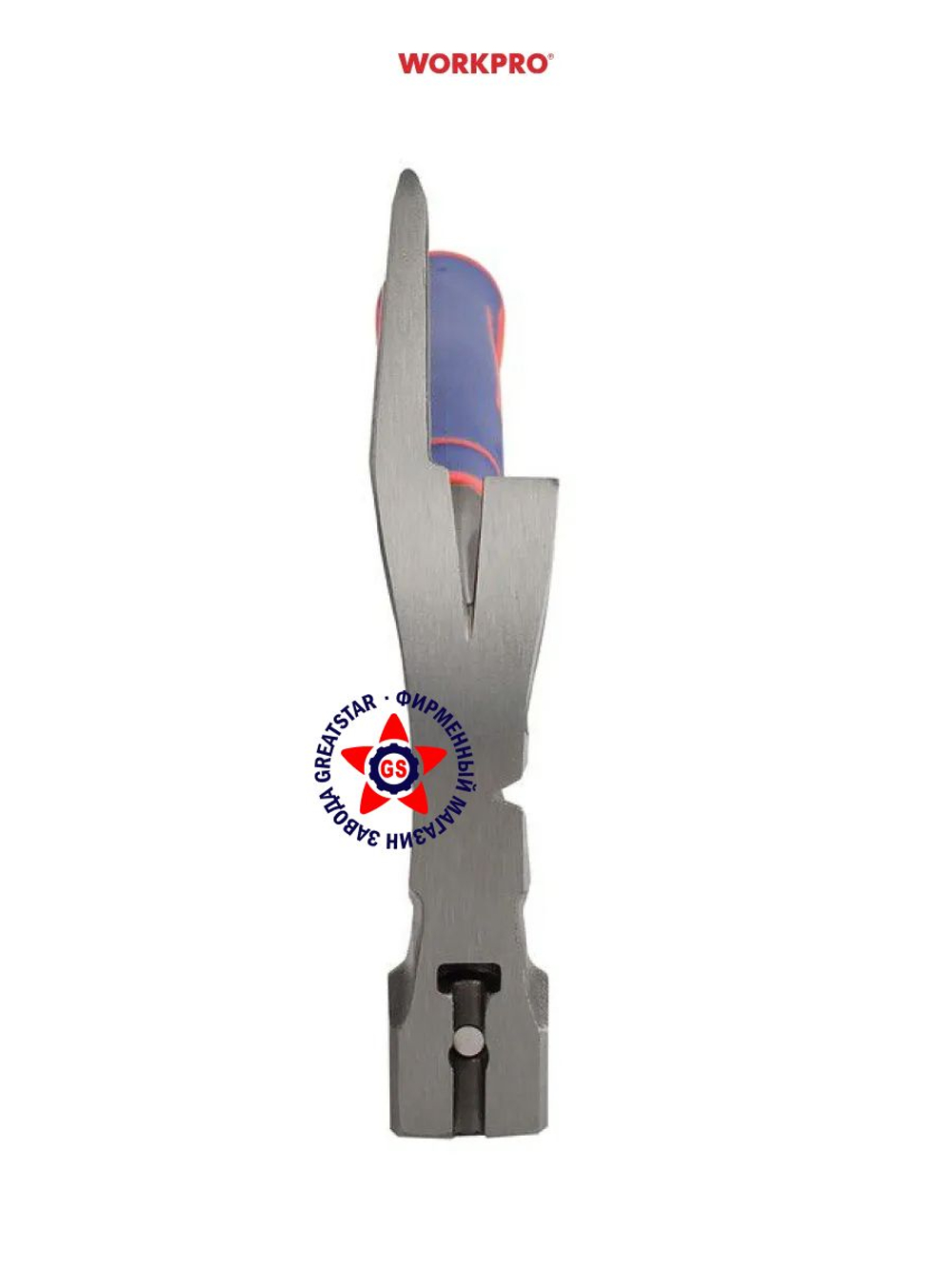 Молоток кованый с гвоздодёром и магнитным держателем гвоздей 16oz WORKPRO WP241013