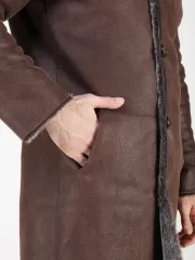 Дубленка зимняя натуральная длинная