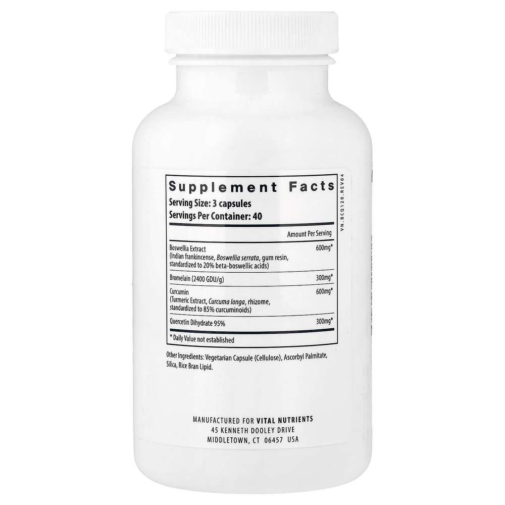 Vital Nutrients, BCQ, 120 веганских капсул