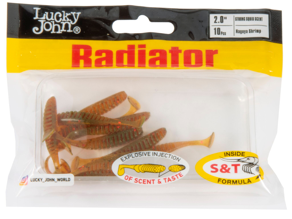 Виброхвосты съедобные LJ Pro Series RADIATOR 2.0"(5 см), цв. 085, 10 шт.