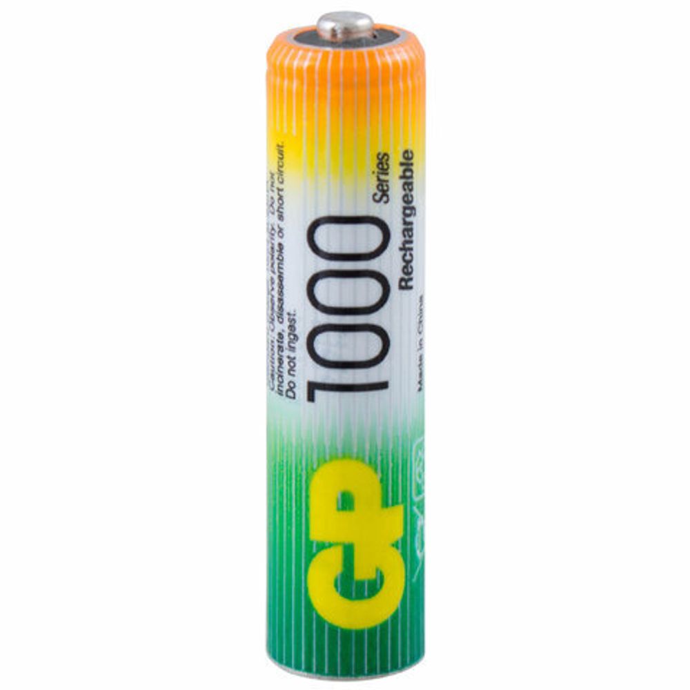 Батарейки аккумуляторные Ni-Mh мизинчиковые 6 шт. (ПРОМО 4+2) ААА (HR03) 930 mAh, GP, 100AAAHC4/2-2CR6