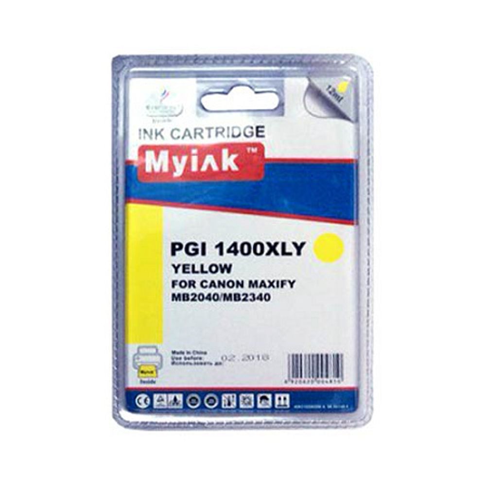 Картридж MyInk, аналог CANON PGI-1400XLY для MAXIFY МВ2040/МВ2340 Yellow (12ml, Pigment)