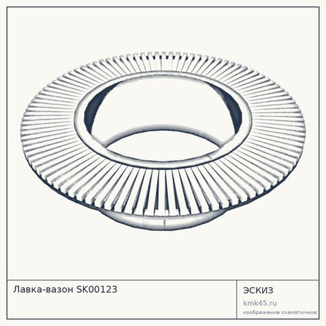 Лавка-вазон SK00123