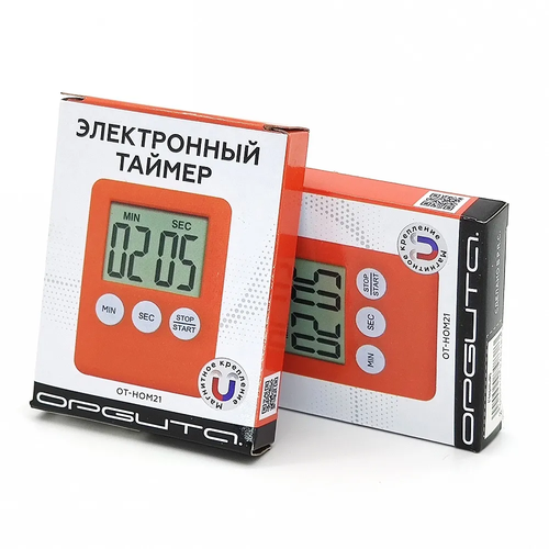 Таймер-секундомер Орбита OT-HOM21 (красный, магнитный, электронный)