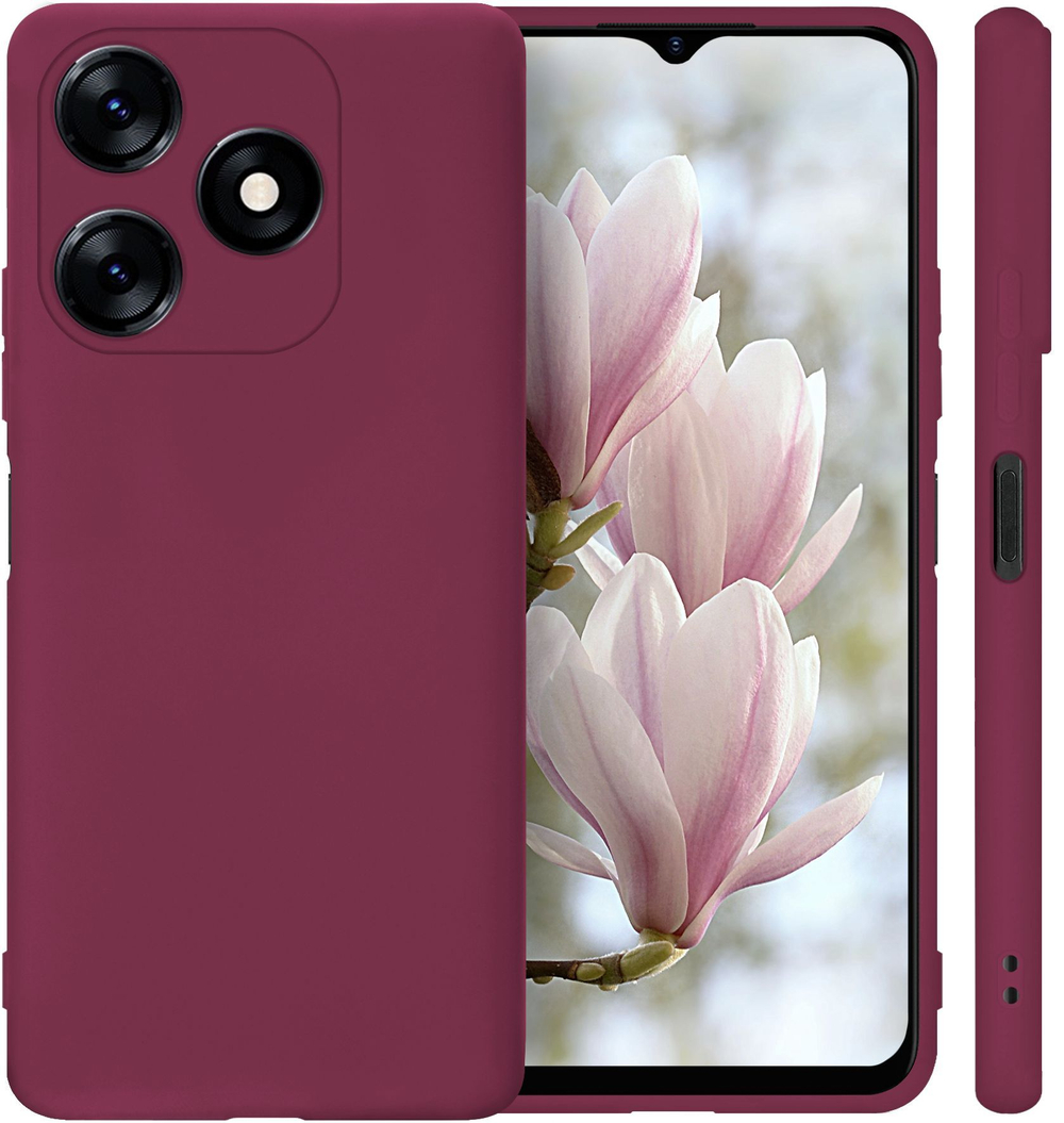 Мягкий Soft Touch чехол из силикона для TECNO SPARK 10C / 10 (не PRO!) с бархатной подкладкой