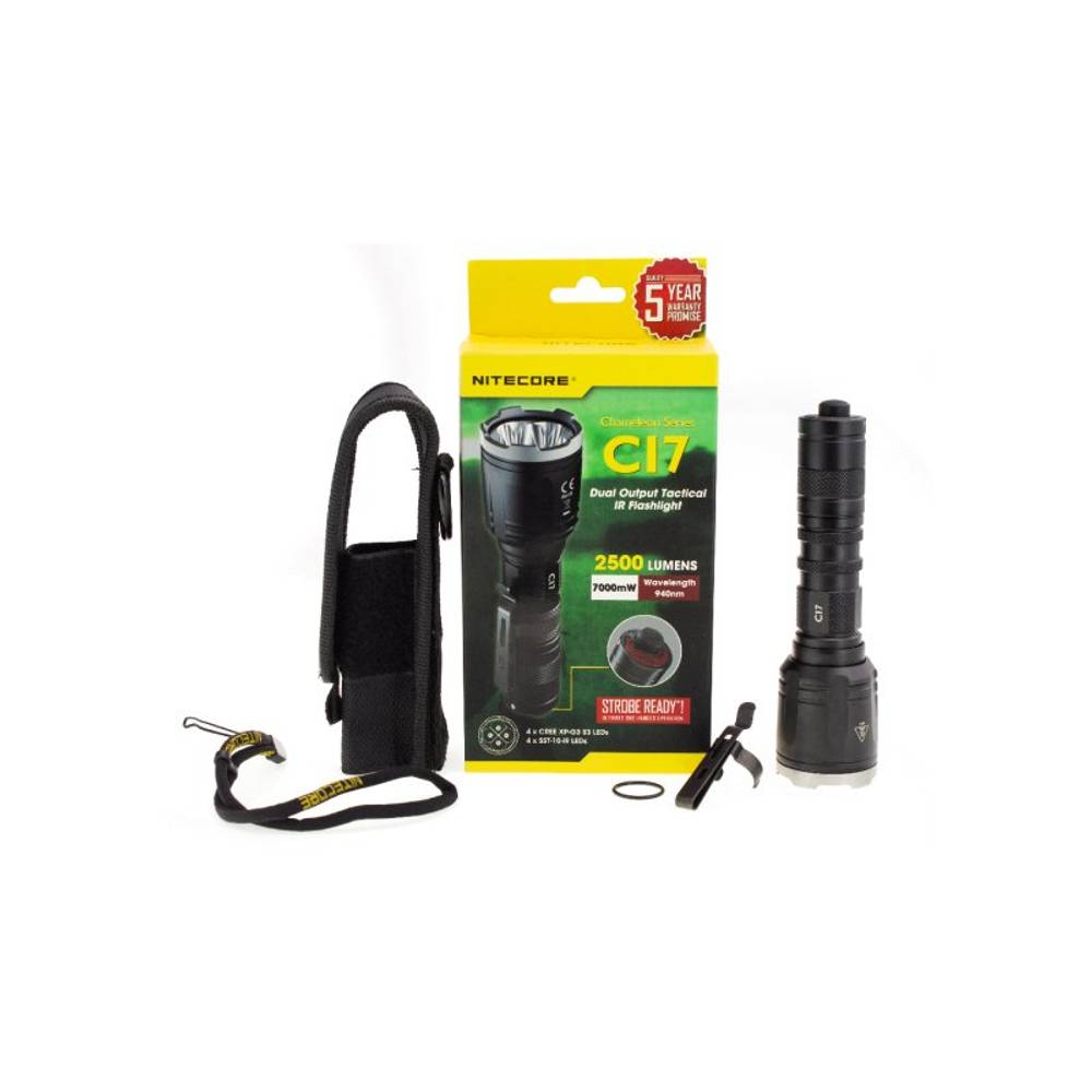 Фонарь тактический Nitecore Chameleon CI7 CREE 4*XP-G3 ИК фонарик 2 цвета