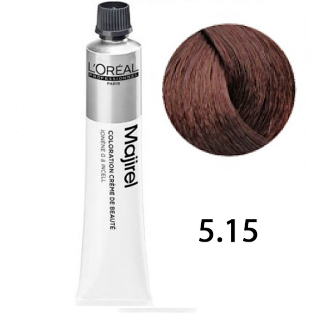 L'Oreal Professionnel Majirel 5.15 Светлый шатен пепельный красное дерево 50мл