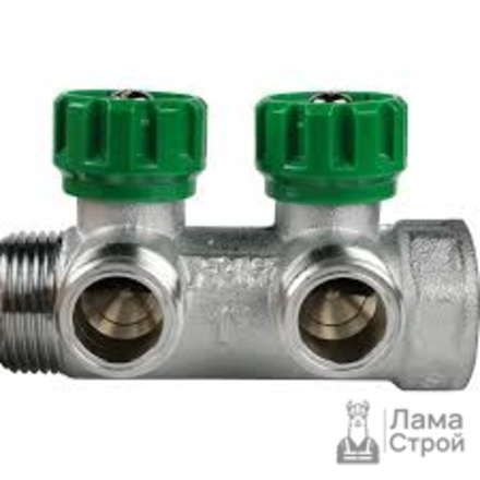 Коллектор плоский FAR на 3/4″ × 1/2″ с 2 вых