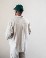 Рубашка "Linen stripe" бежевая