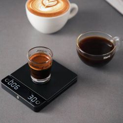 Весы кофейные портативные E-SMART SCALE (ESPRESSO) черные 0,3-2000гр батарея 1200 mAH ZeroHero