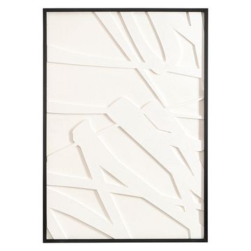 Панно декоративное с эффектом 3d minimalism, с черной рамой, 70х100 см