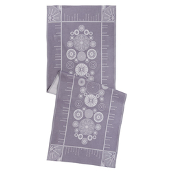 Дорожка на стол 53x150 Tkano New Year Essential Ледяные узоры сиреневая
