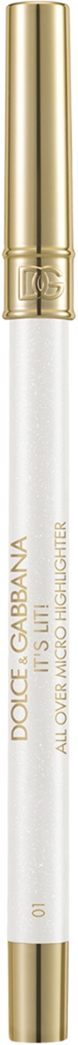 Dolce&Gabbana Bold It's Lit! - Розовый кремовый хайлайтер в стике-карандаше оттенок 01 North Star - Shimmering Platinum, 0 g