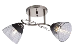 Люстра потолочная Rilon 06536/2 PEARL BLACK, 2×40 Вт, чёрная и жемчужная