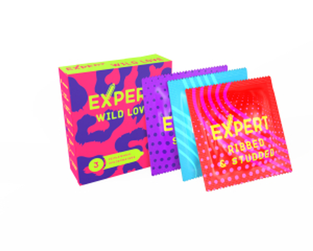 Expert Wild Love №3 Презервативы текстурированные МИКС 3шт -- 9281ex