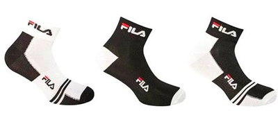 Теннисные носки Fila Unisex Quarter Multisport Socks 3P - black/white