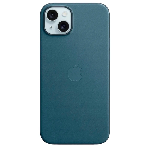 Тканевый чехол с поддержкой MagSafe Apple FineWoven Case для iPhone 15 Plus, Pacific Blue (Тихоокеанский синий)