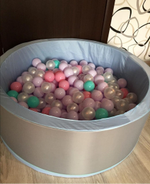 Сухой бассейн, диаметр 1м однотонный-серый, 25454ОС