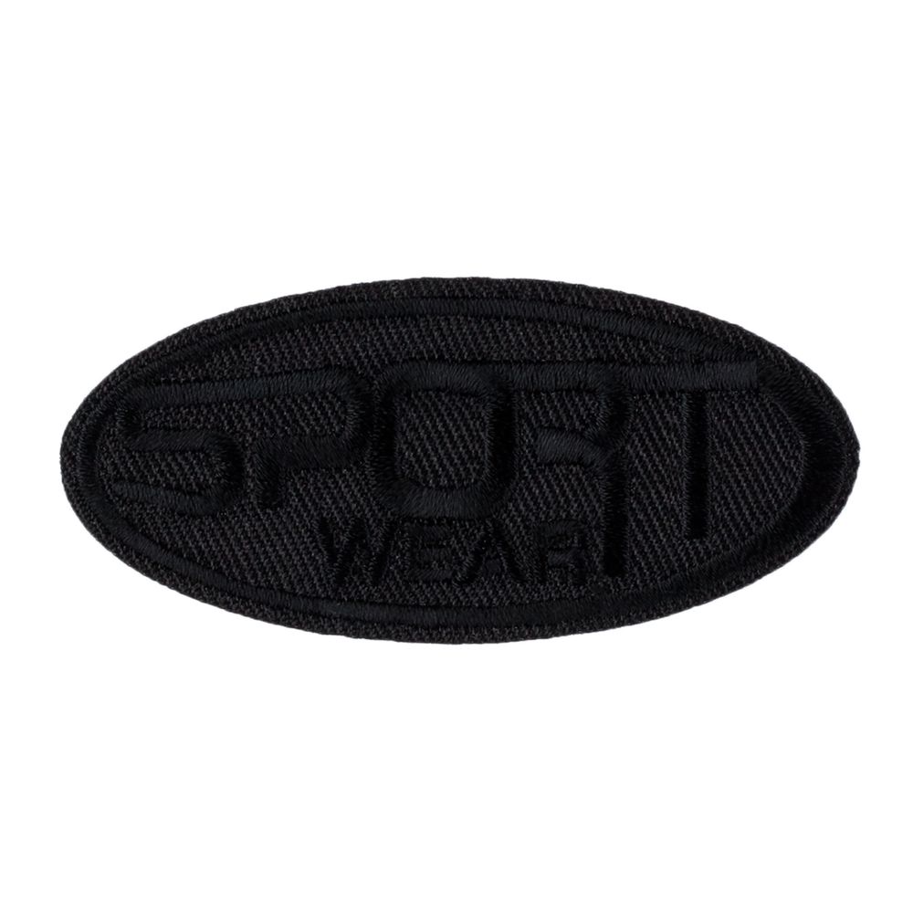 Аппликация термоклеевая "Sport wear черный" 3x7 см, №07/5, 5 шт, №1742, Gamma