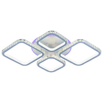 Потолочный светодиодный светильник 8010/2+2 WHT 208W+8W RGB белый Profit Light