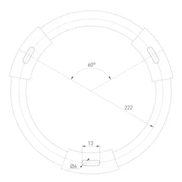 Накладной светильник 50W 4000K 034820 черный SP-RONDO-R500-50W Day4000 Arlight