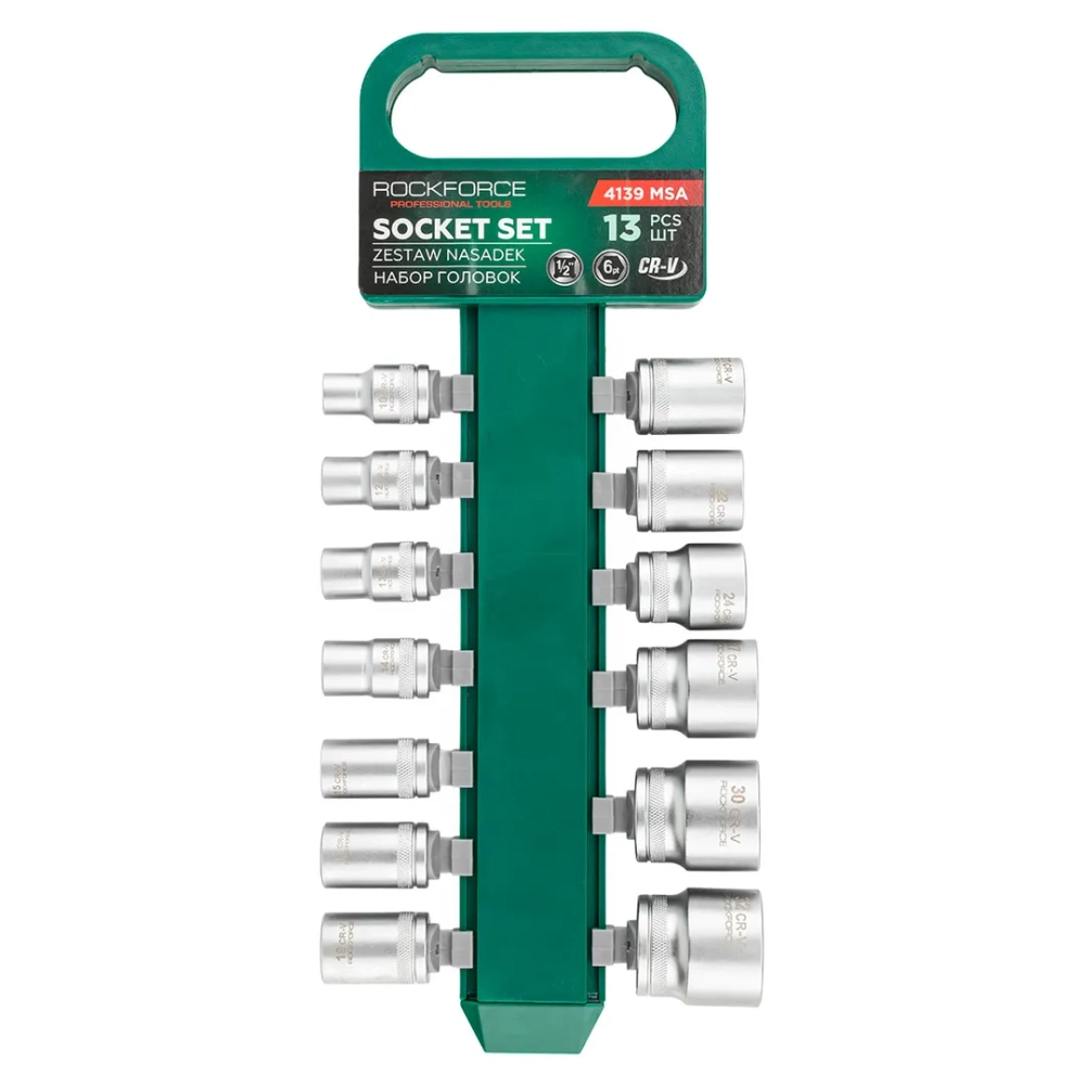 Головки, набор 13пр., 1/2''(6гр.) RockFORCE RF-4139 MSA