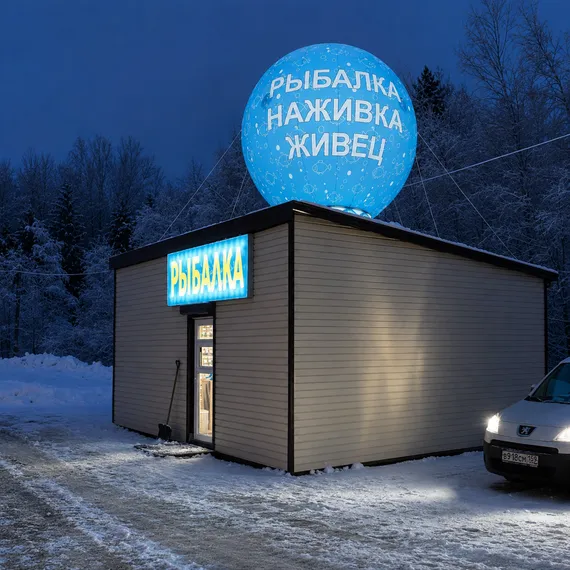 Рекламный шар на опоре 5 метров