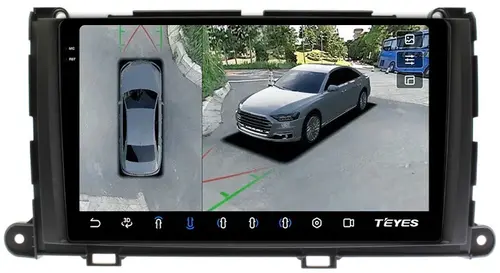 Магнитола для Toyota Sienna 3 2010-2014 - Teyes CC3-2K-360 на Android 10, Быстрая, 2K QLED, CarPlay, 4G SIM-слот, 4 камеры в комплекте
