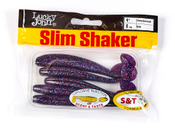 Виброхвосты съедобные LJ Pro Series SLIM SHAKER 4in (10 см), цв. S63, 6 шт.