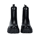 PRADA Moonlith Brushed Leather Ankle Boots