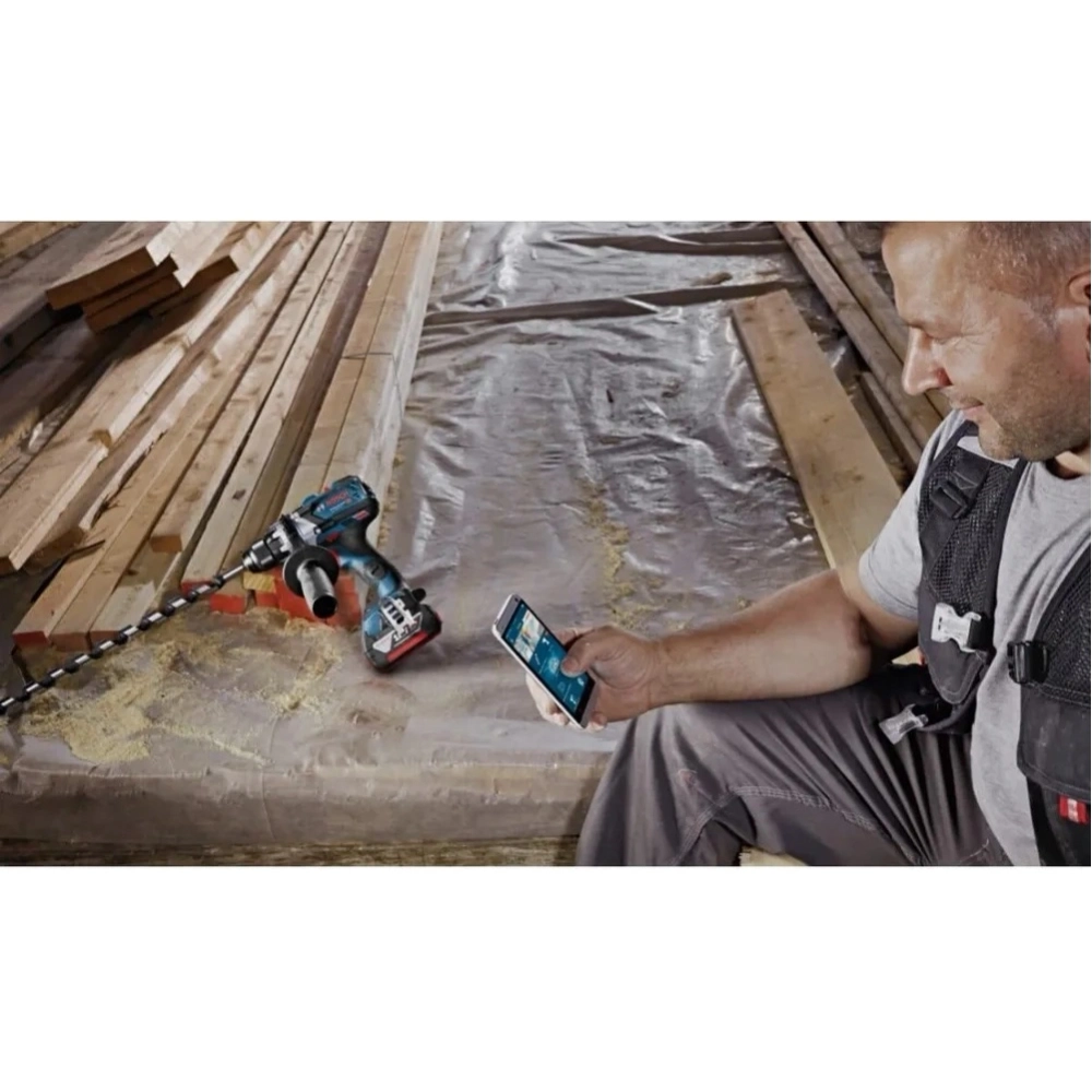 Дрель-шуруповерт Bosch GSR 18V-110 аккум. патрон:быстрозажимной (кейс в комплекте) (06019G010C)