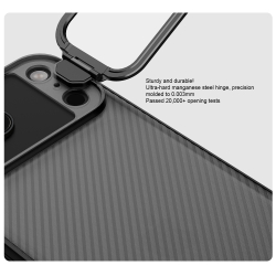 Чехол прозрачный тонированный на iPhone 17 Pro Max, серия CamShield Prop Case (версия с прозрачной крышкой объектива) от Nillkin