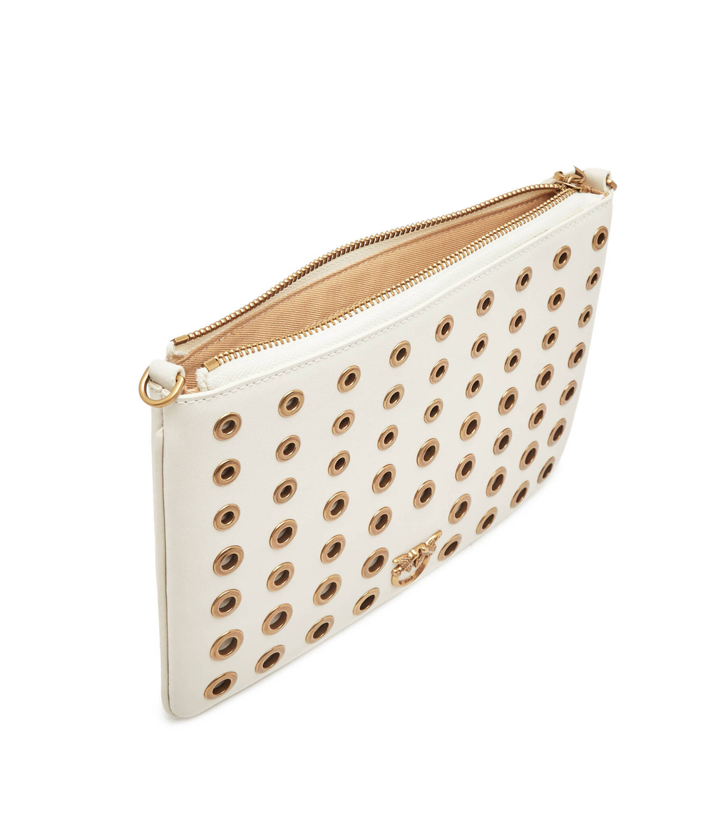 Кожаный клатч FLAT CLASSIC VITELLO SETA+VE Pinko - белый(100455 A17M)