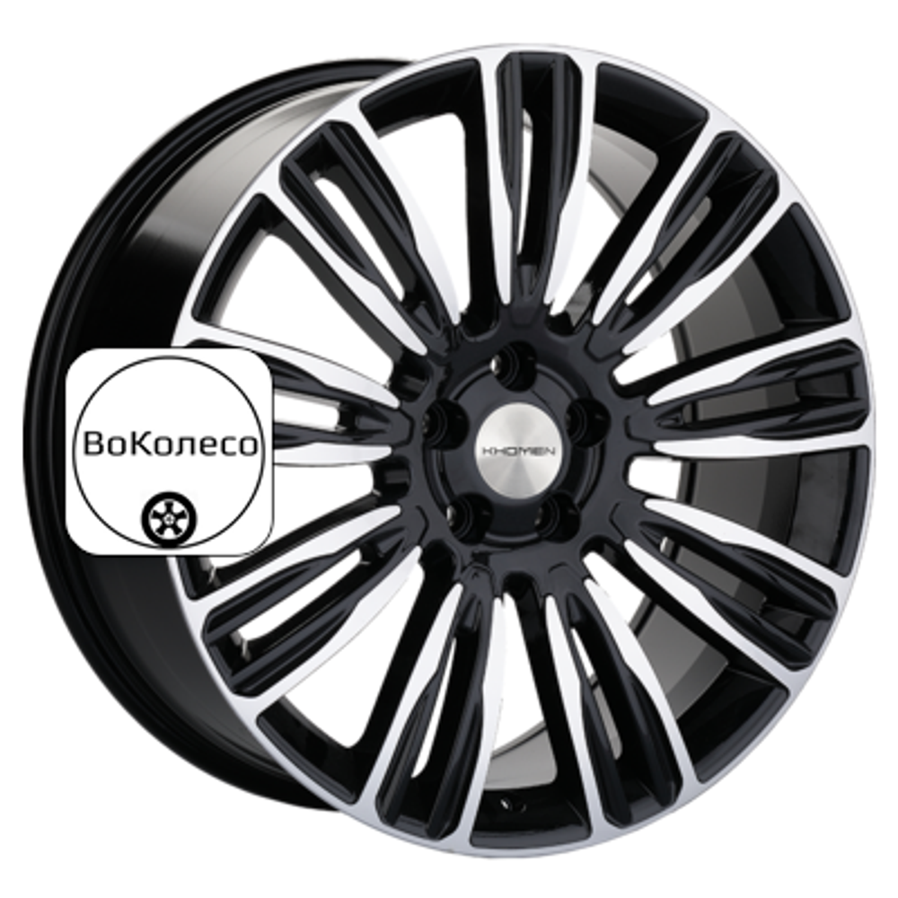 8,5x20/5x120 ET45 D72,6 KHW2004 (RRover) Black-FP Khomen Wheels