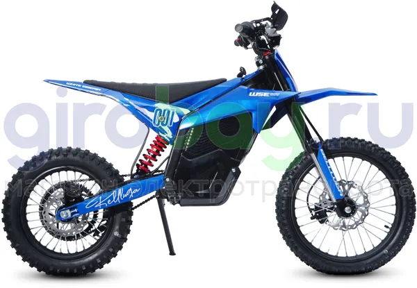 Электромотоцикл Эндуро WHITE SIBERIA BELLLUGA 001 3900W (60V/27Ah) - Синий фото №6