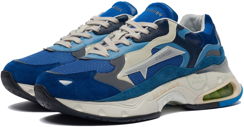 Premiata Sharky 077 Синие с голубым