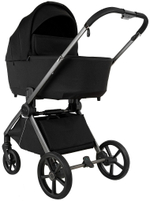 Детская коляска Pituso Teffy 3 в 1 с автокреслом Santiso Pro Black Caviar Black/Graphite