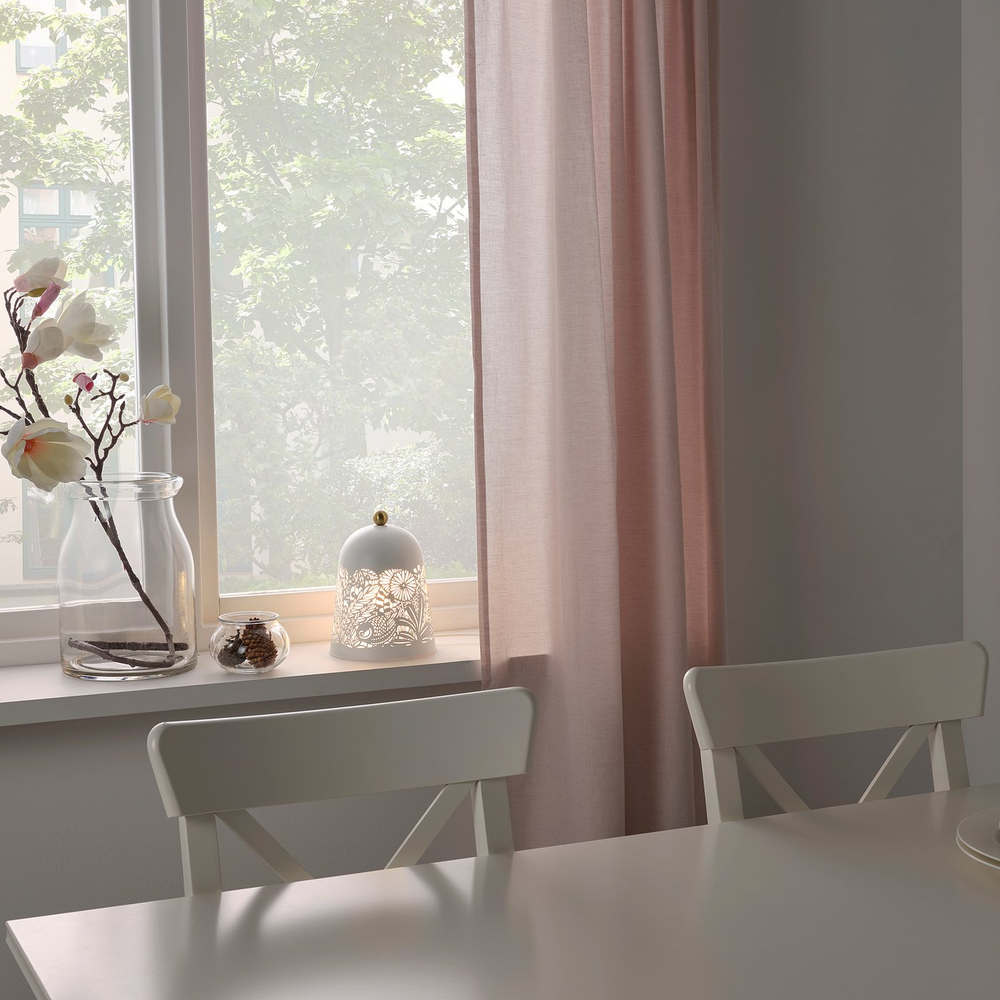 IKEA SOLSKUR  (ИКЕА СОЛСКУР)  -  Настольная светодиодная лампа — белый/латунный