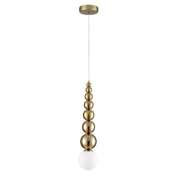 Подвесной светильник 1*G9 8087/1A золотой/белый Solida Lumion