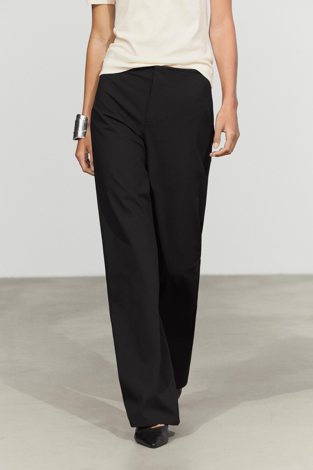 Massimo Dutti Брюки прямого кроя, черный
