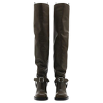 Burberry Stirrup Over the knee Boots 8.5cm Women"s Brown