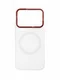 Защитный чехол для Xiaomi 17 Pro c MagSafe белый с красной рамкой (White-Red)